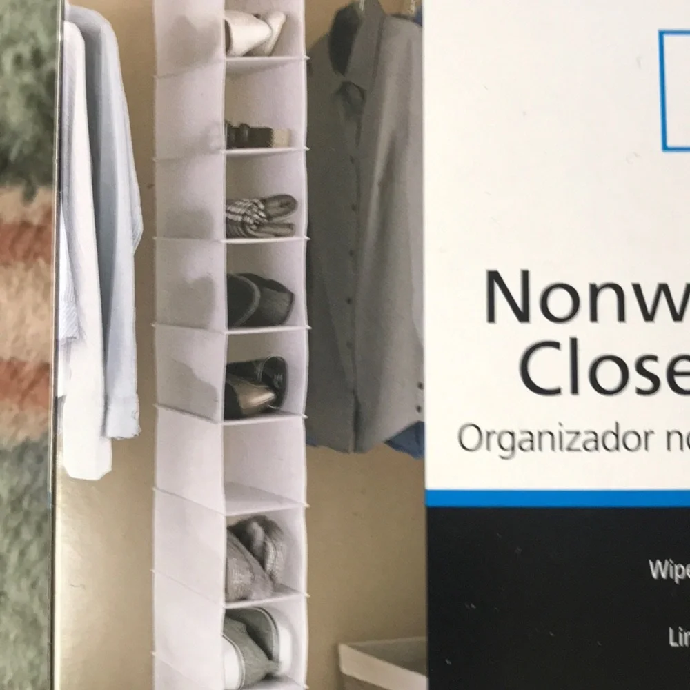 3 Closet Hanging Organizer 10-Shelves RE/ Mainstays